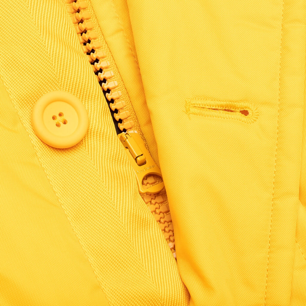 ACNE STUDIOS PADDED NYLON JACKET - YELLOW - 5