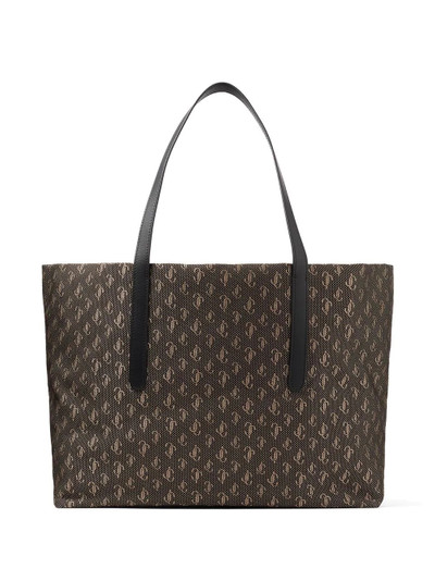 JIMMY CHOO Wilmer monogram-print tote bag outlook