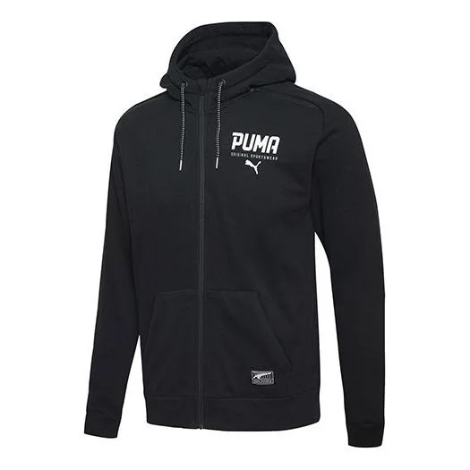 Puma 스타일 까마귀 재킷 '블랙 화이트'594101-01 - 1