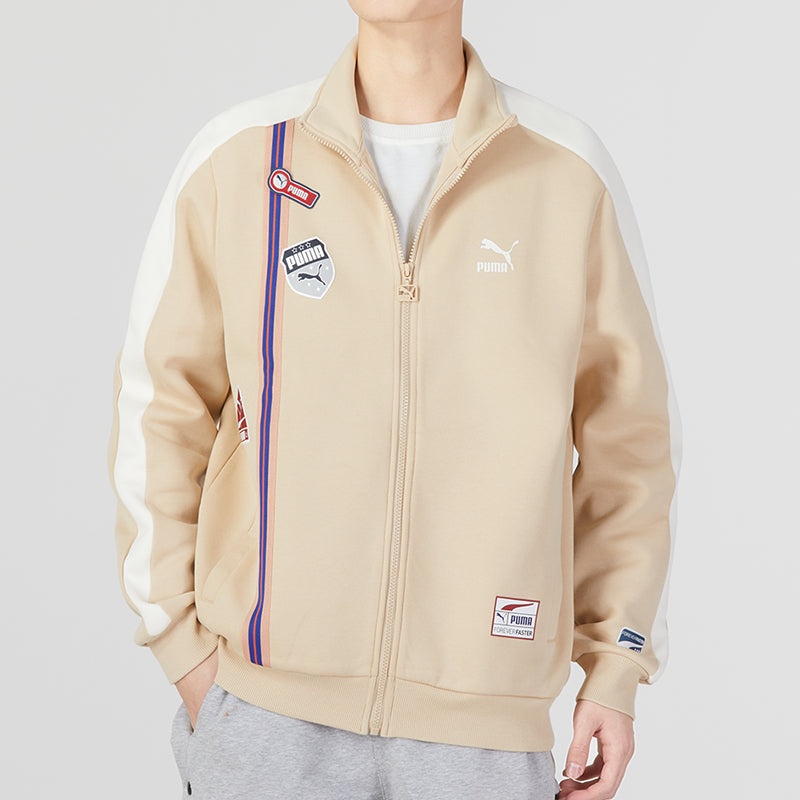 Puma Team Badge Zipper Jacket 'Beige' 677375-67 - 3