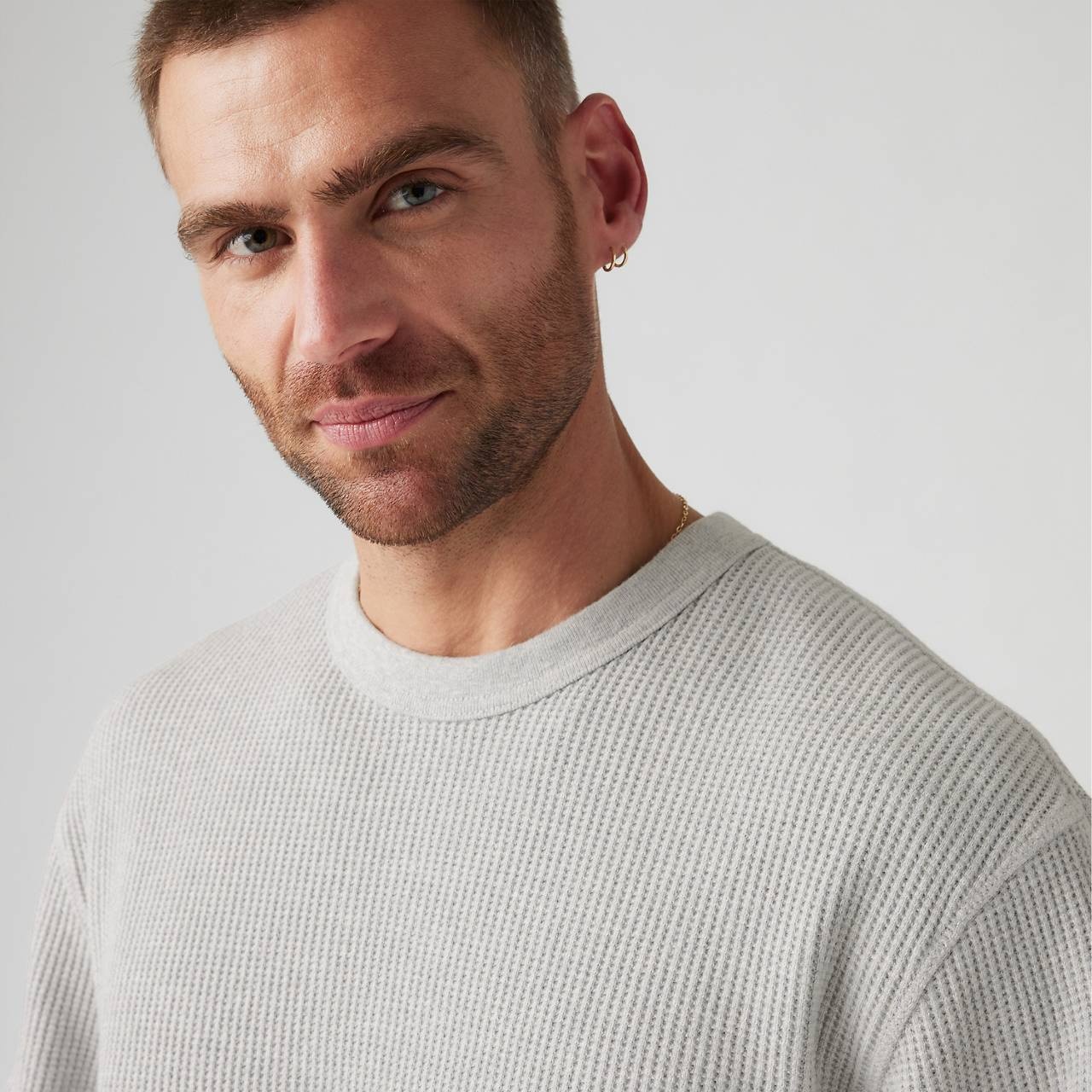 LONG SLEEVE RELAXED THERMAL T-SHIRT - 5