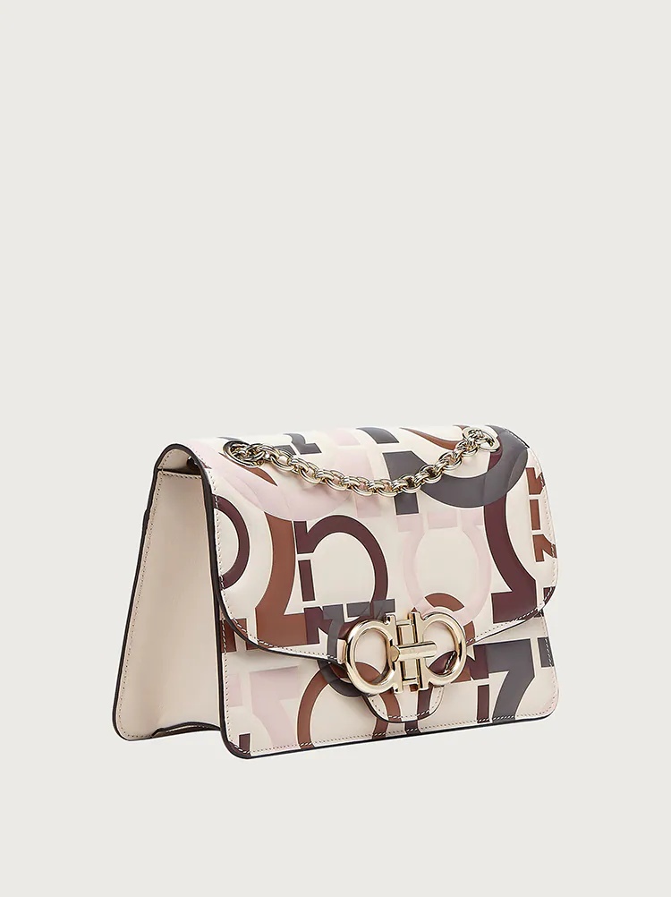 QUILTED GANCINI FLAP BAG (L) - 2