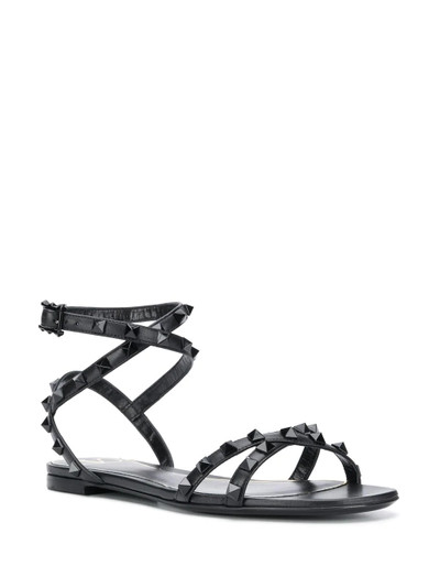 Valentino Rockstud flat sandals outlook