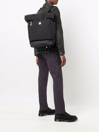 Diesel logo-patch backpack outlook