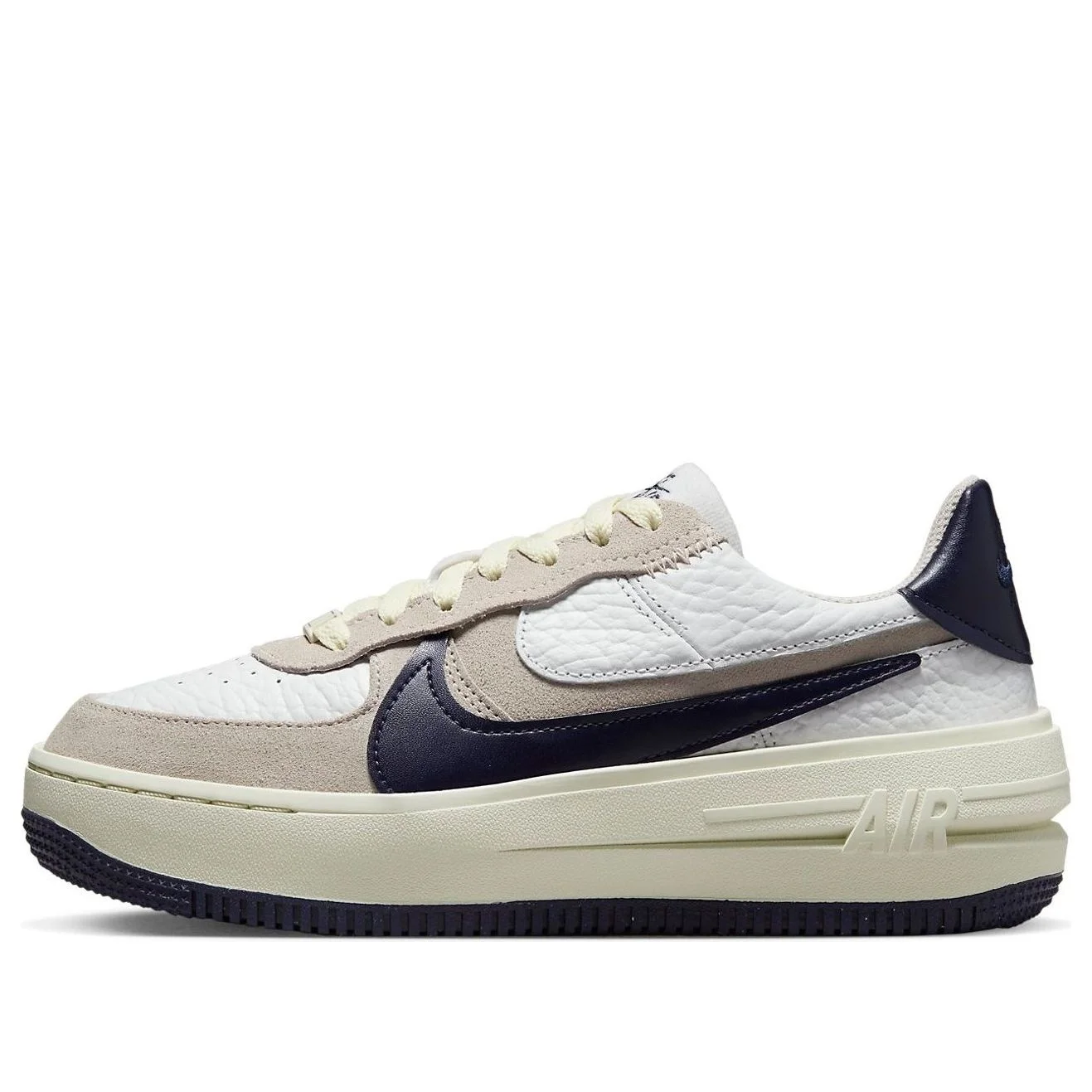 (WMNS) Nike Air Force 1 Low PLT.AF.ORM 'Summit White Navy' FB8481-100 - 1