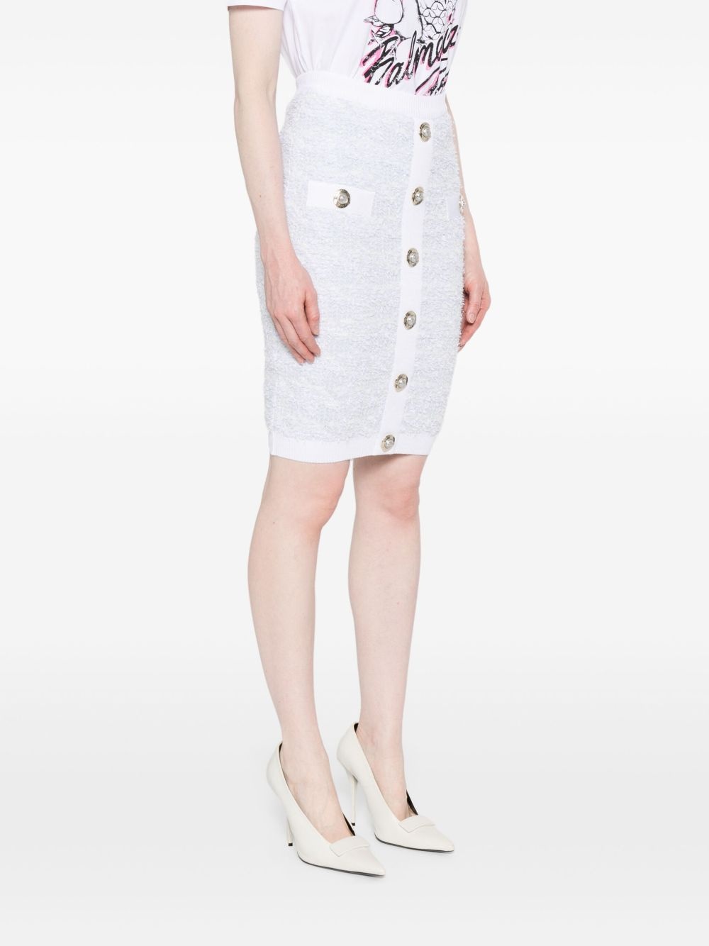 buttoned midi skirt - 3