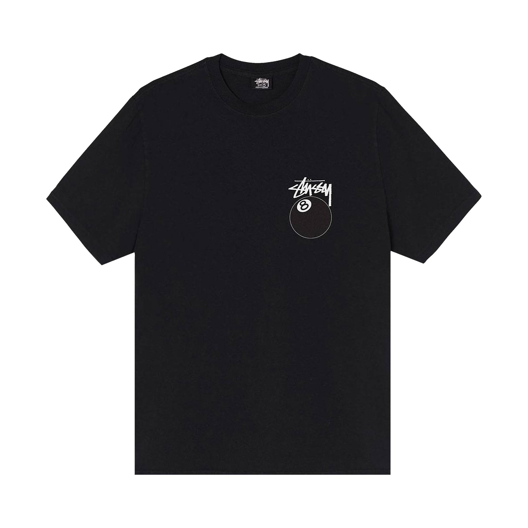 Stussy 8 Ball Pigment Dyed Tee 'Black' - 1