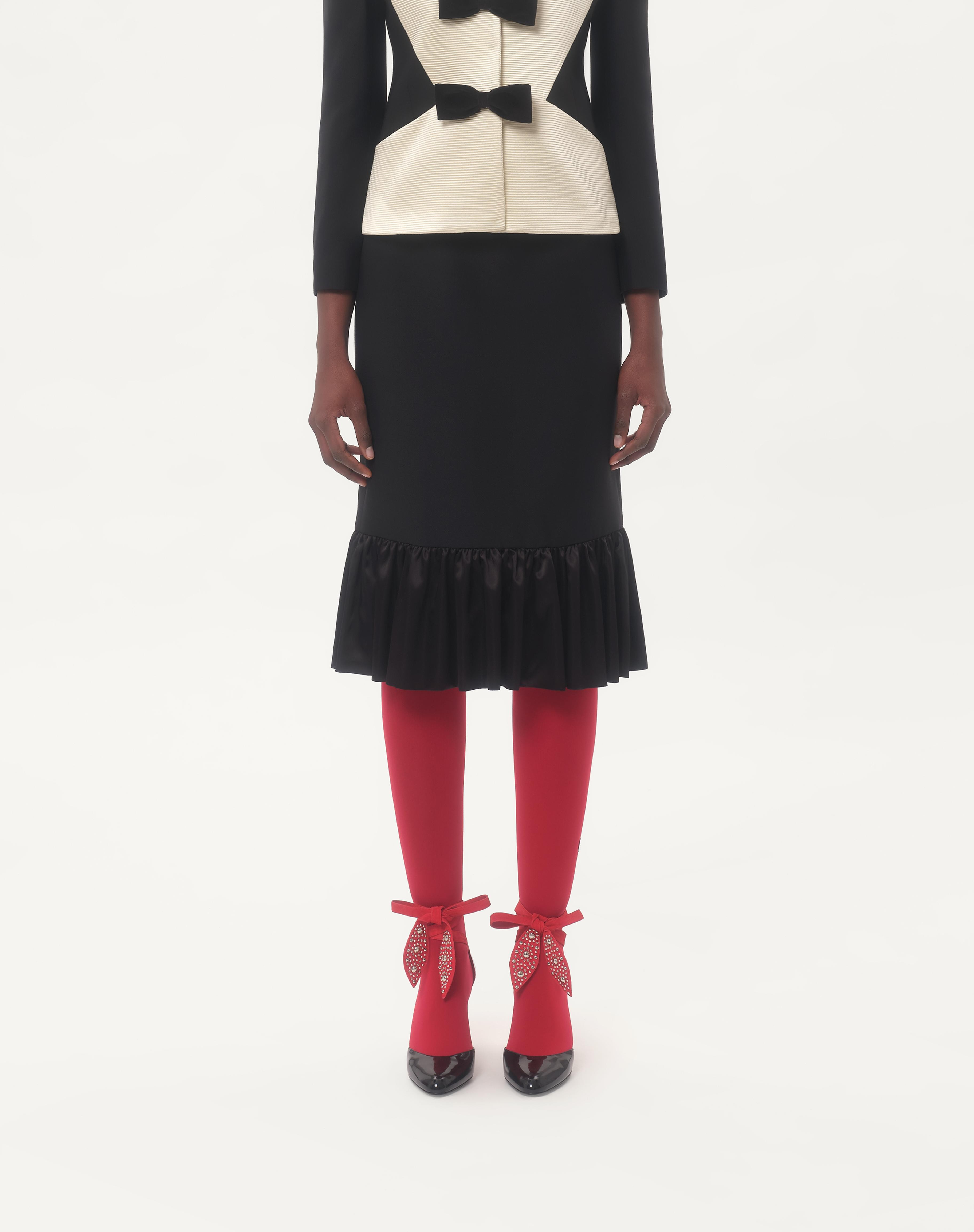 CREPE COUTURE MIDI SKIRT - 4