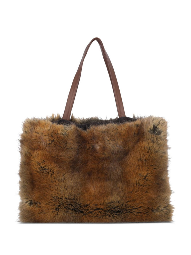 faux-fur tote bag 1