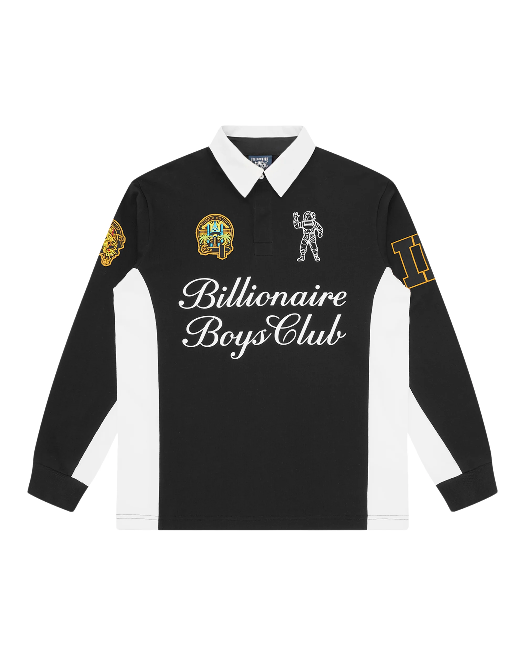 SCRIPT PANELLED RUGBY SHIRT - 1
