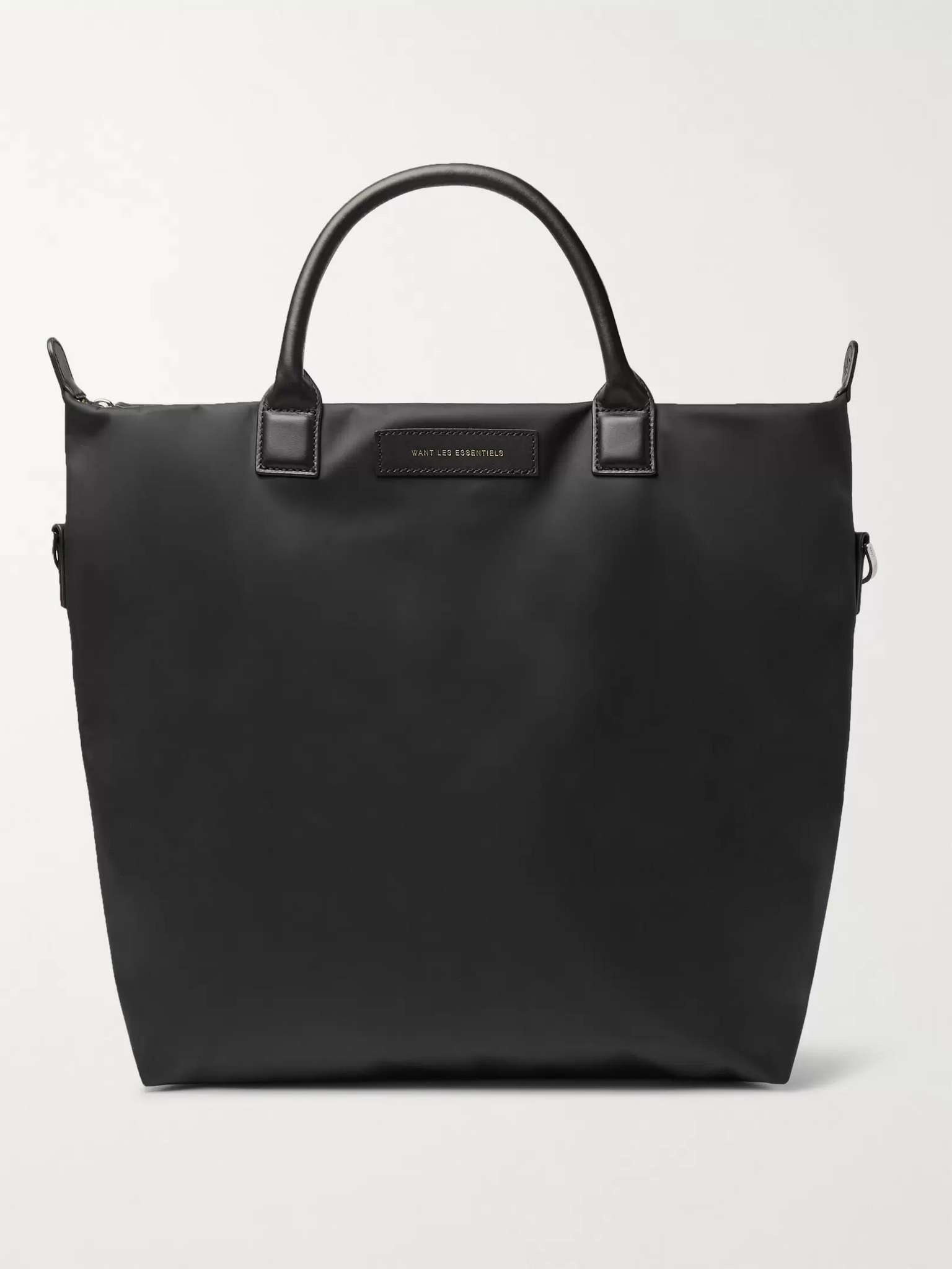 O'Hare Leather-Trimmed Nylon Tote Bag - 1