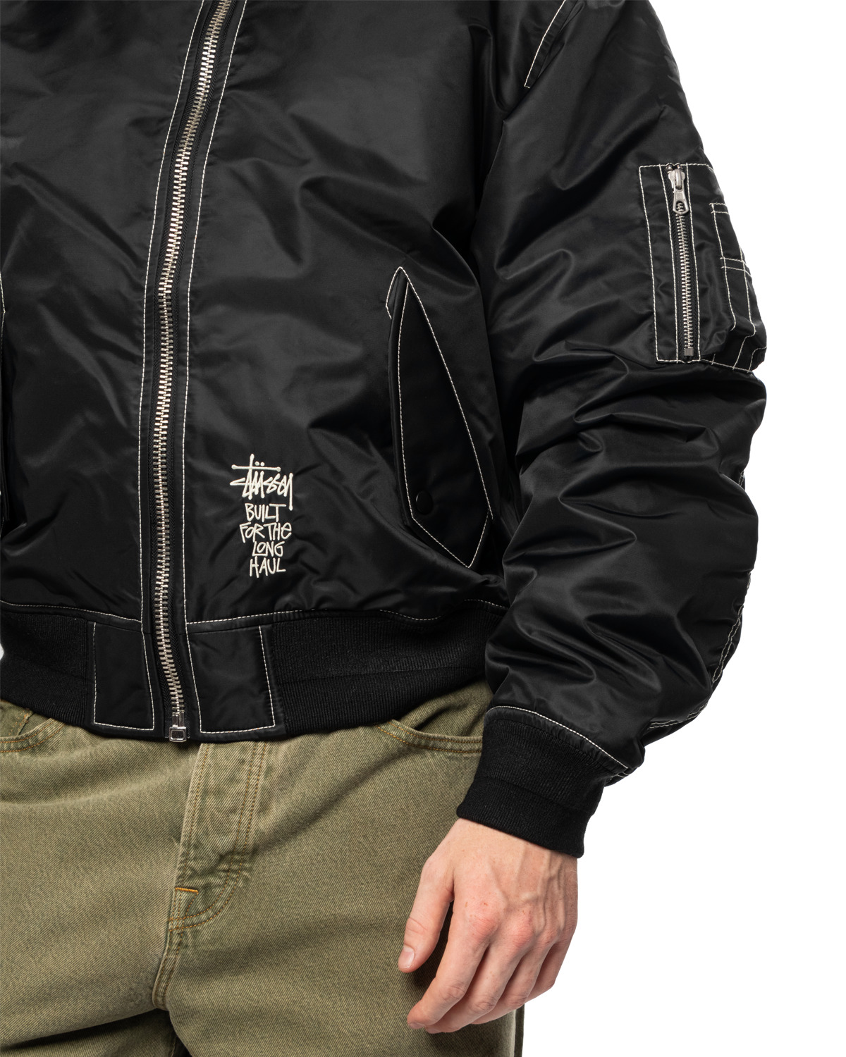 Built Bomber Reversible Jacket Black - 4