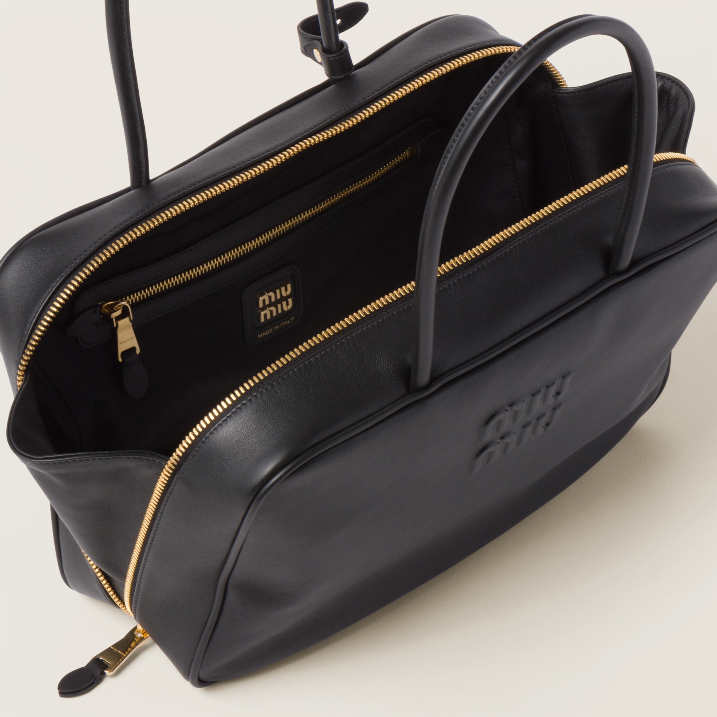 Miu Miu｜ (5BB172 2CRW F0002) Black Beau Leather Bag | Miu Miu