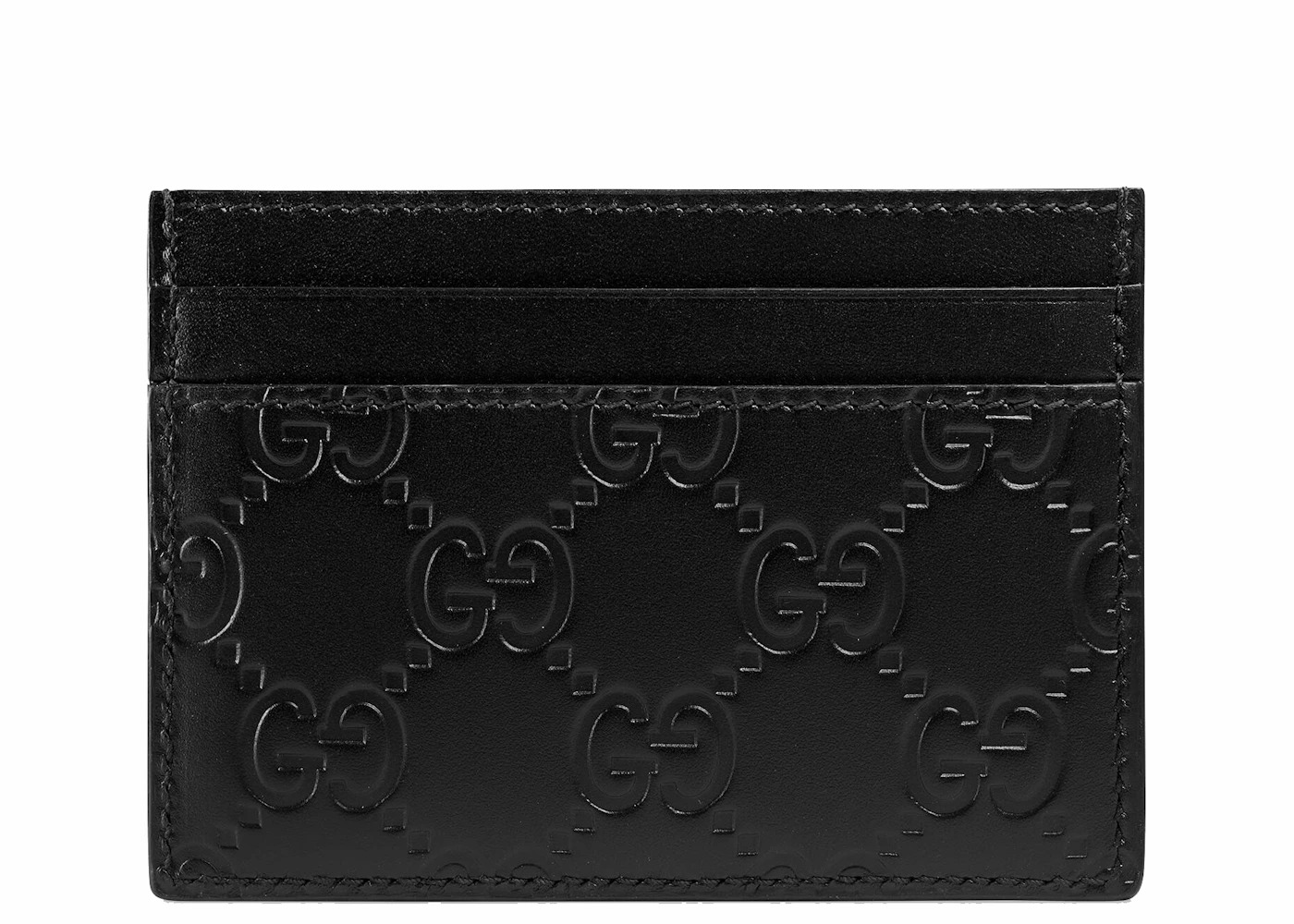 Gucci Signature Card Case Metal GG Black - 2