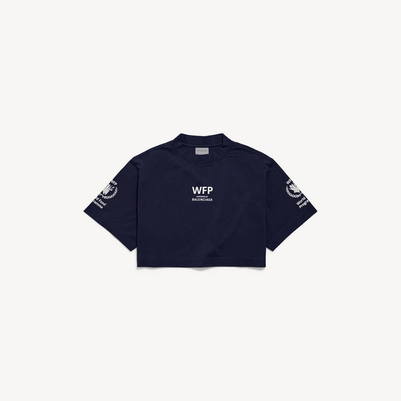 Women's Wfp Cropped T-shirt in Navy 1