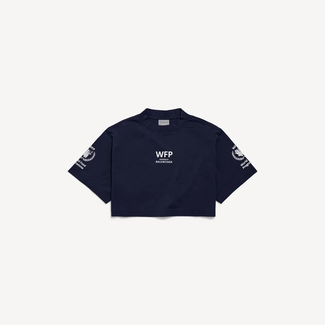 Women's Wfp Cropped T-shirt in Navy - 1