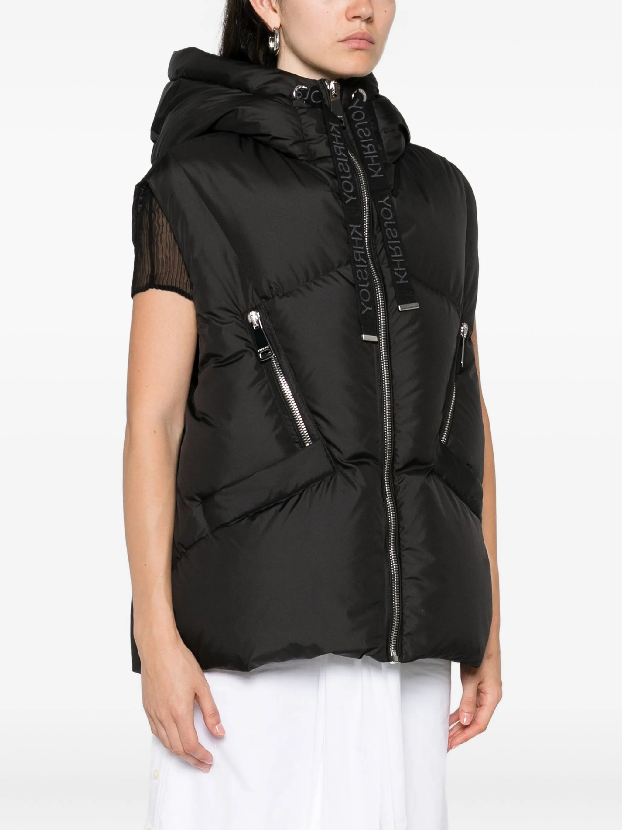 Khrisjoy Hooded Zip-fastening Gilet - 3