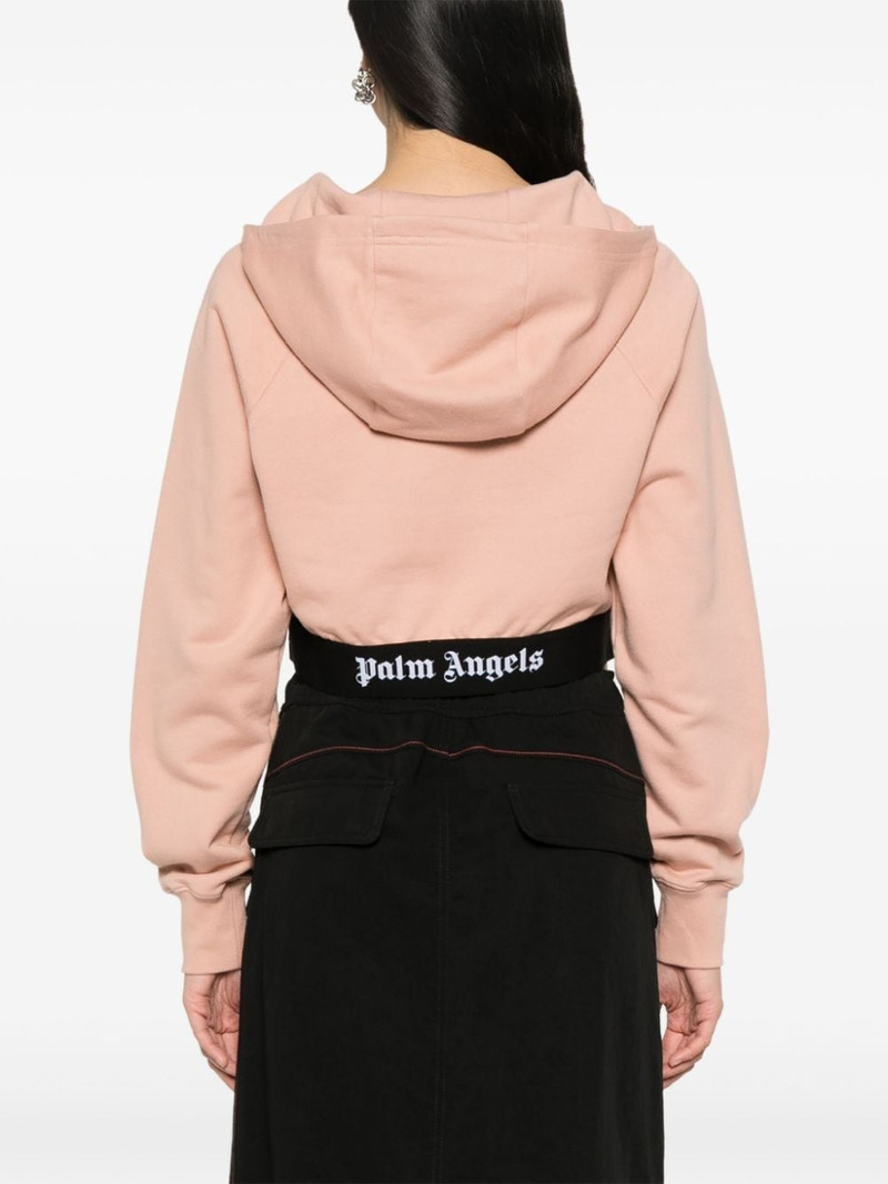 logo-underband cropped sweatshirt 4