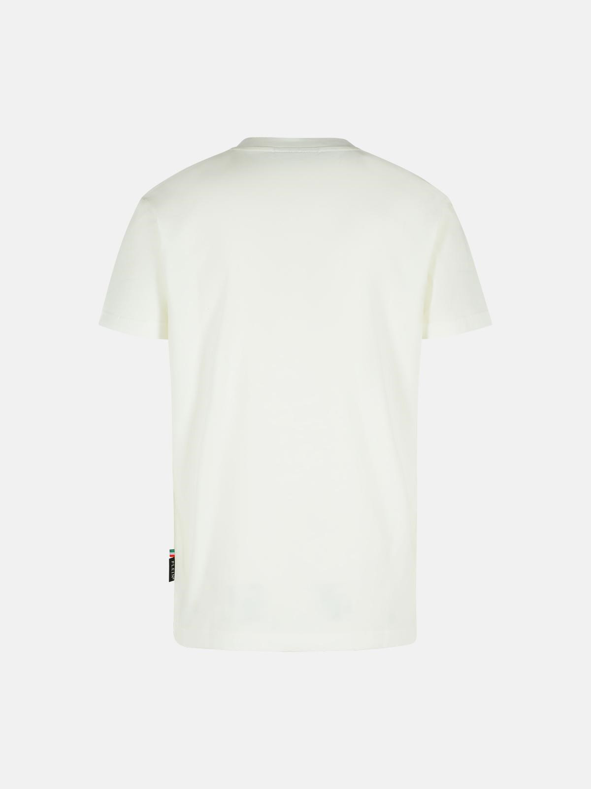 WHITE COTTON T-SHIRT - 3