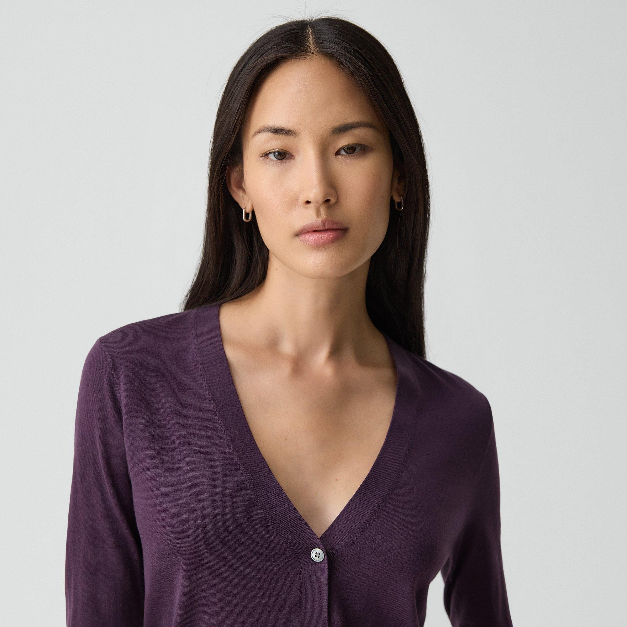 V-Neck Cardigan in Regal Wool - 5