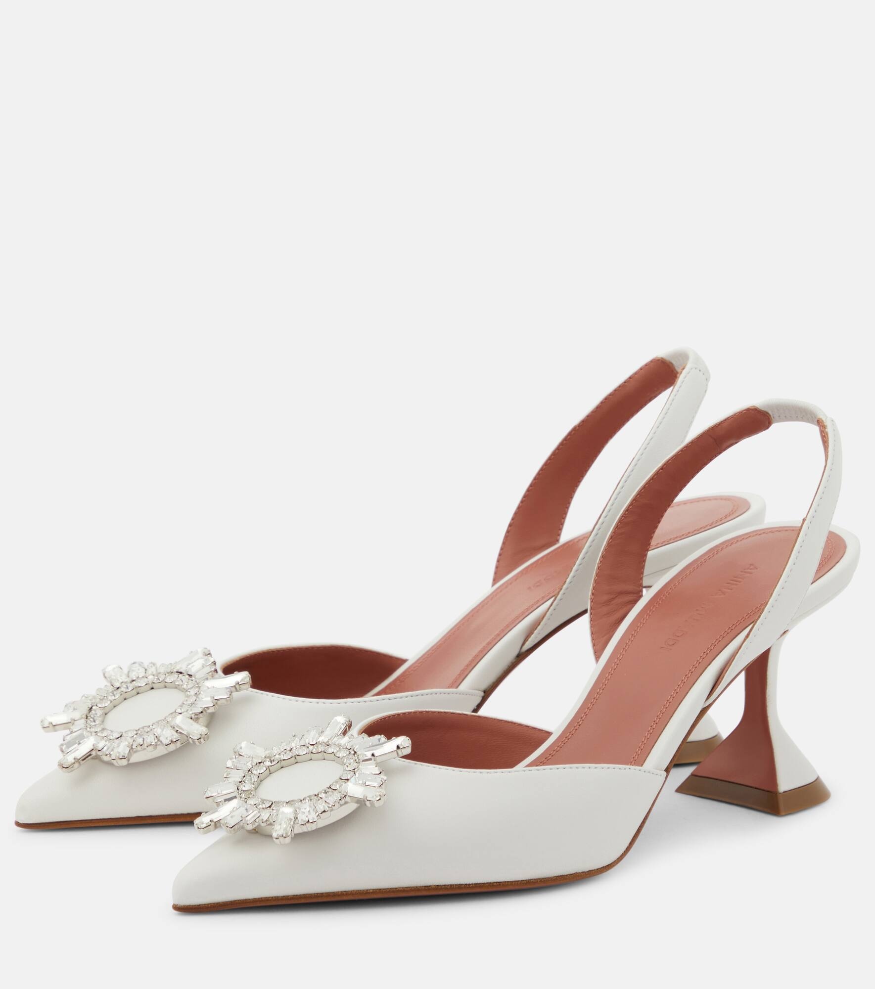 Begum 70 leather slingback pumps - 5