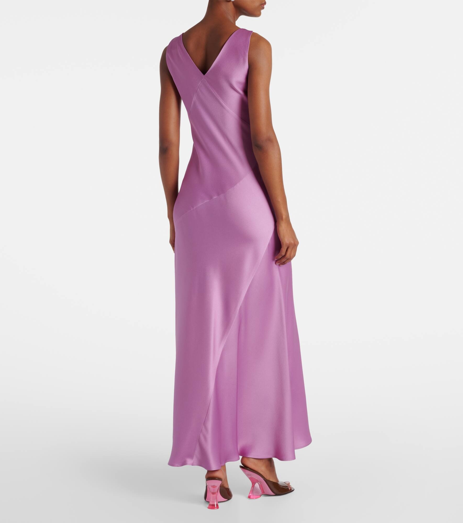 Pilly satin maxi dress - 3