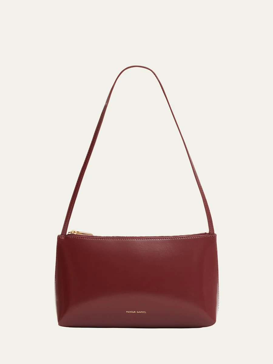 Gaia Zip Leather Shoulder Bag - 1