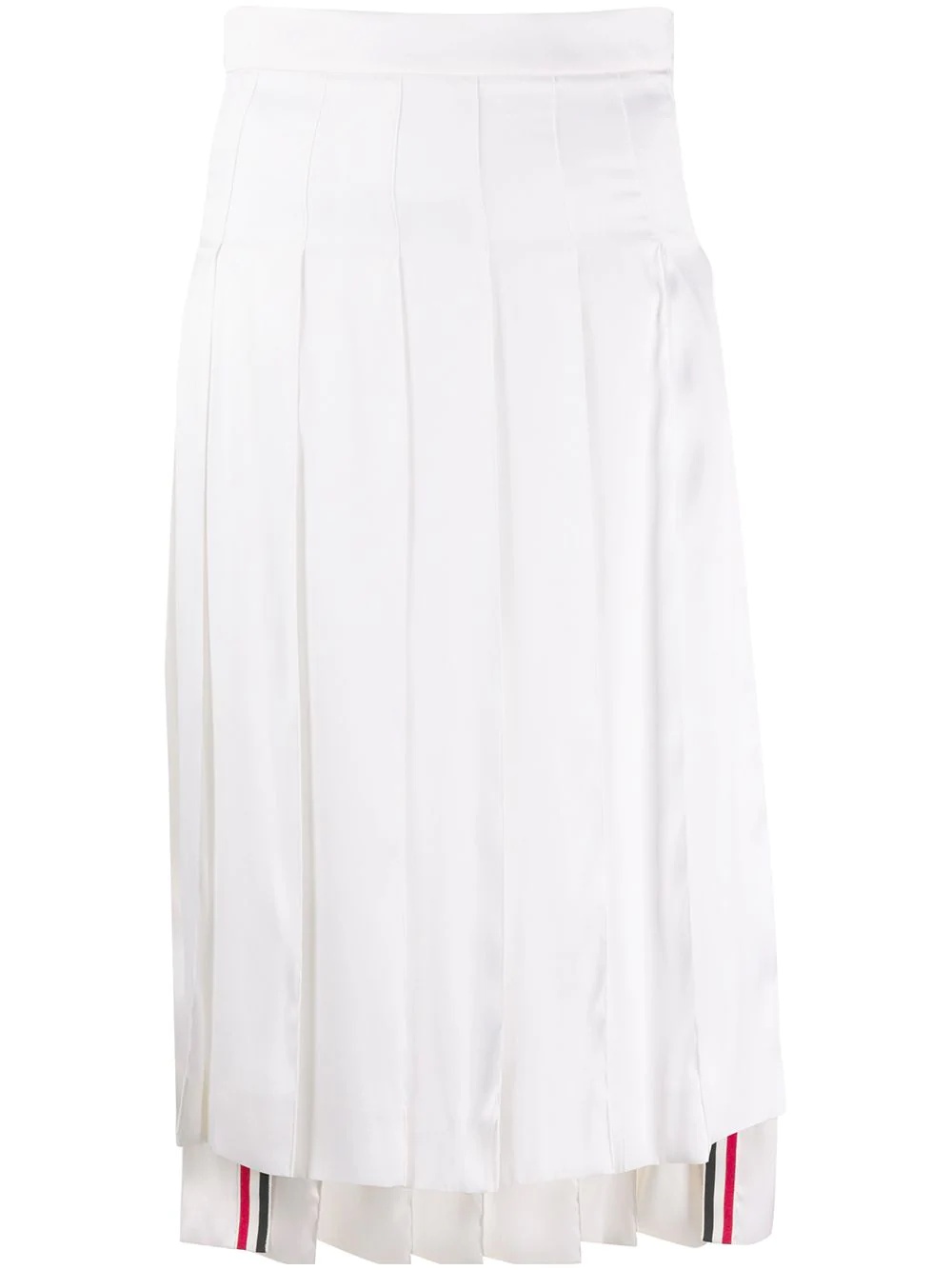 dropped back pleated skirt - 1