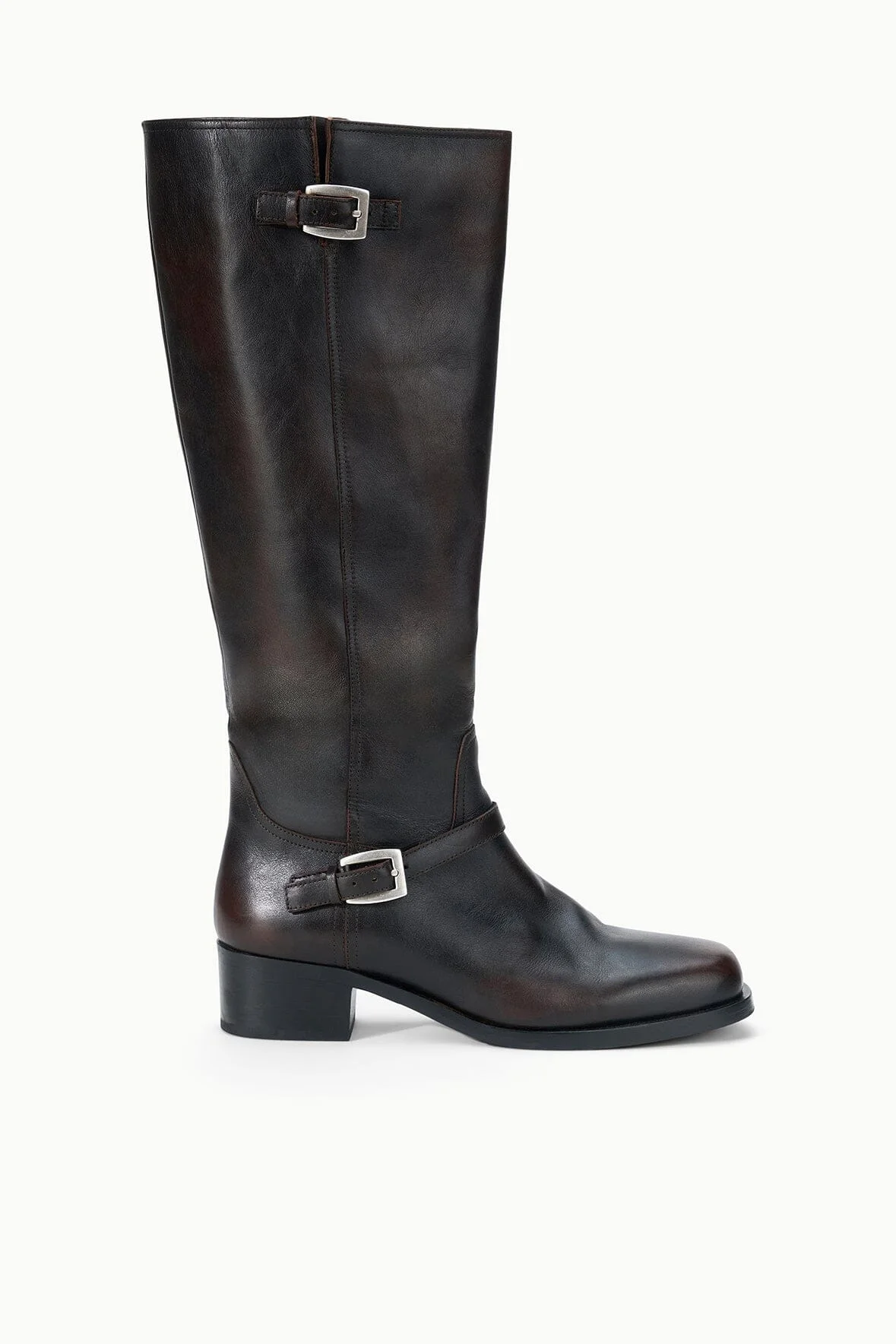 STAUD BROOKLYN FLAT BOOT ESPRESSO DISTRESSED - 1