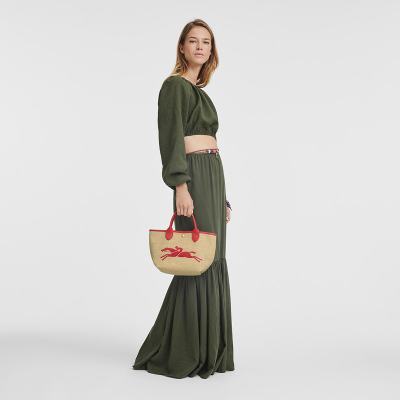 Longchamp Le Panier Pliage S Basket bag Strawberry - Canvas outlook