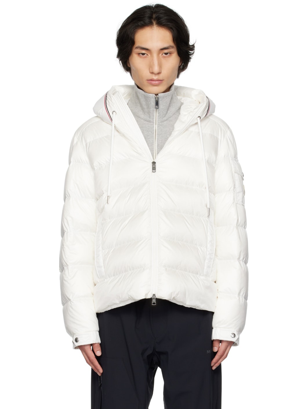 White Pavin Short Down Jacket - 1