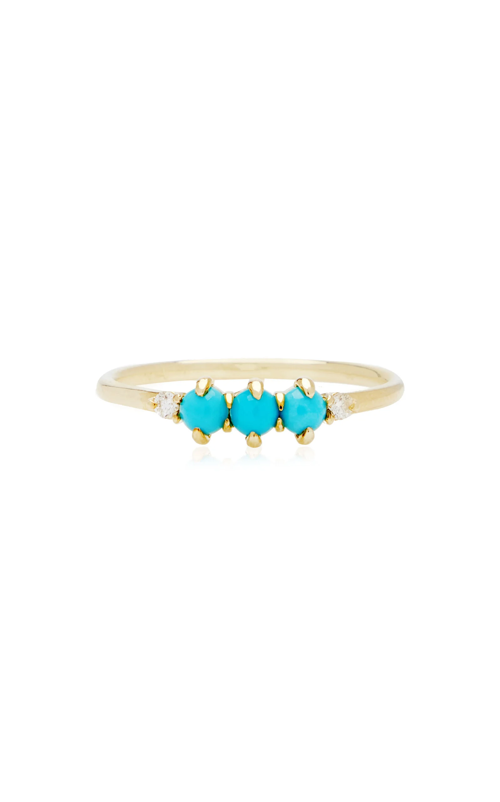 Felicia 14K Yellow Gold Turquoise Ring blue - 1