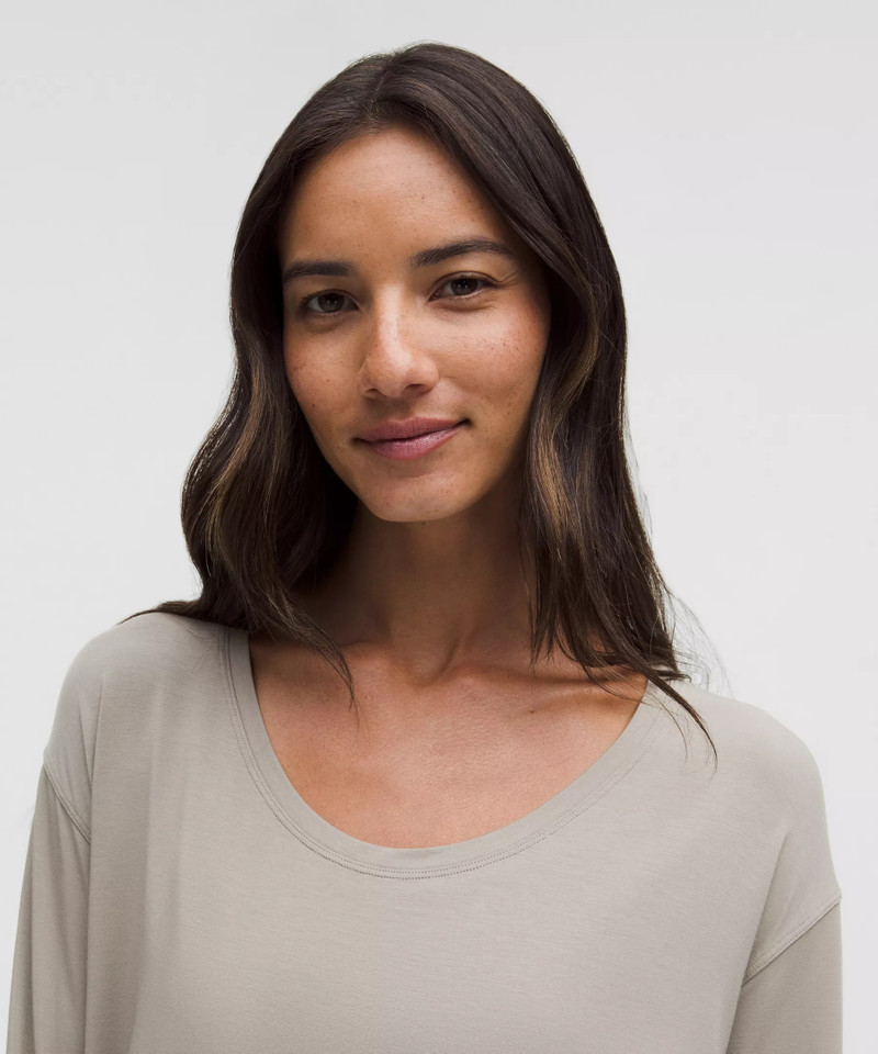SilkAppeal Side-Slit Long-Sleeve Shirt 4