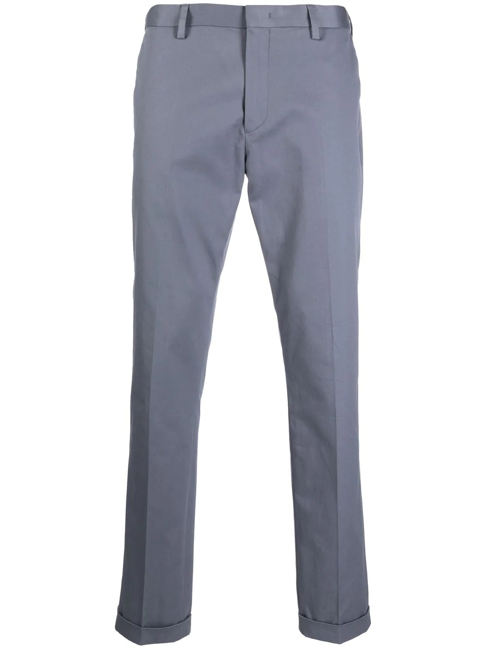 concealed-front fastening chino trousers - 1