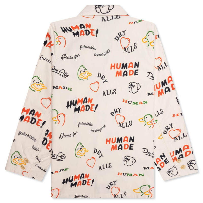 Human Made PRINTED JACKET - WHITE outlook
