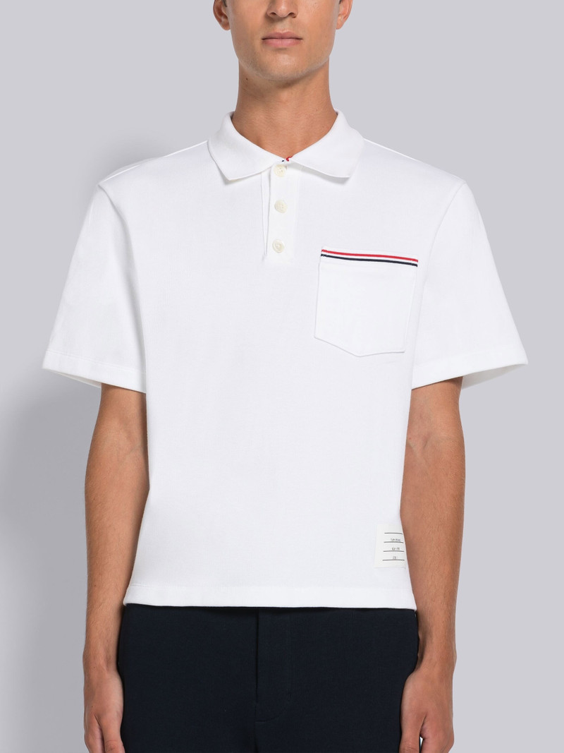 Cotton Interlock Short Sleeve Pocket Polo - 1