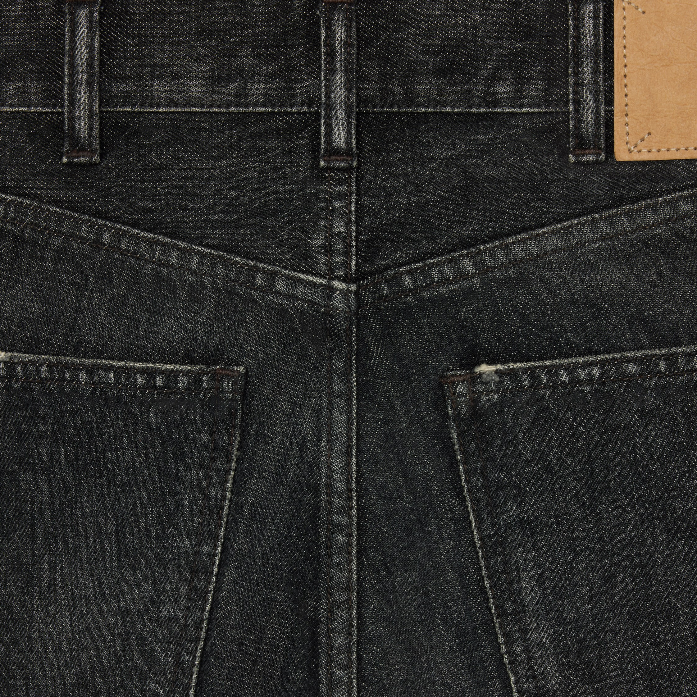 kitty jeans in black ice rinse wash denim - 3