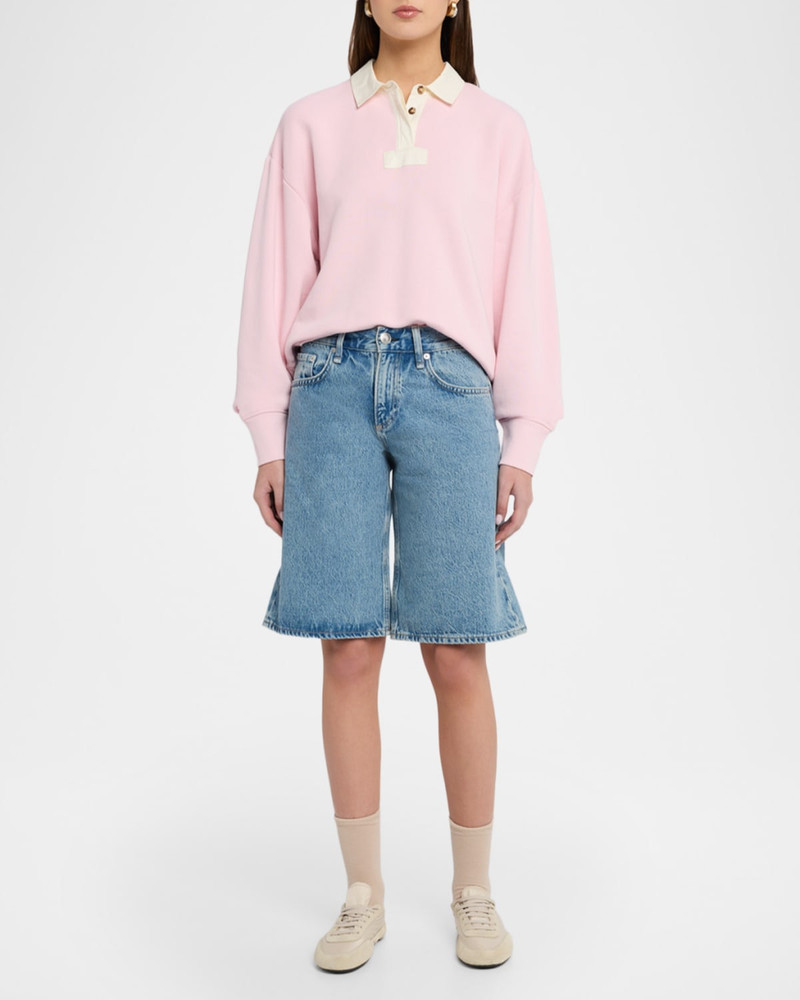 rag & bone Vintage Terry Oversized Polo Sweatshirt outlook