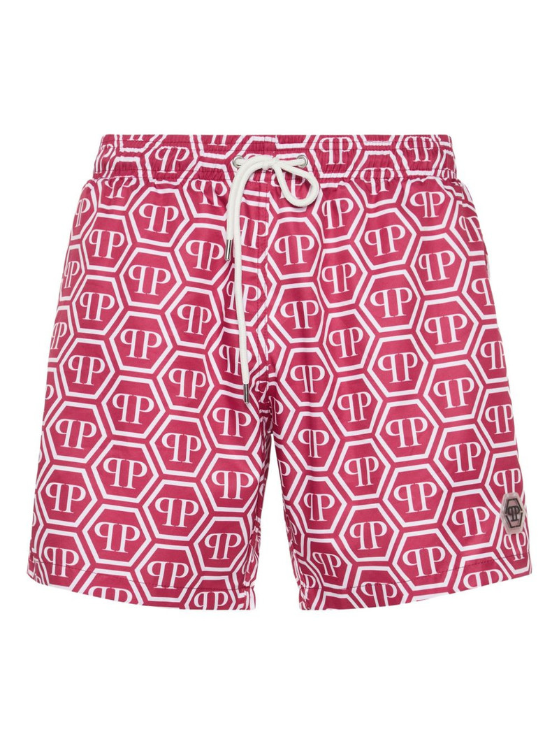 monogram hexagon swim shorts 1