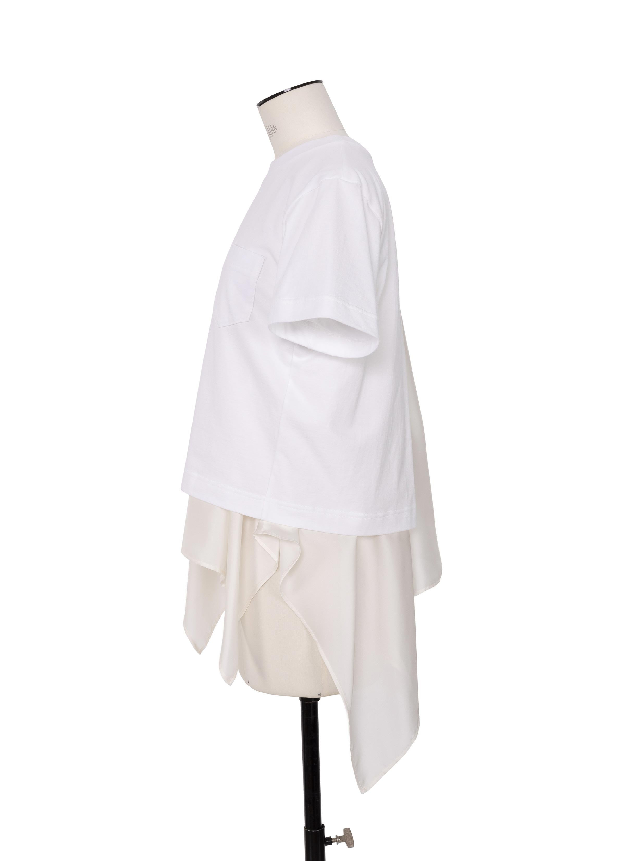 Satin x Cotton Jersey T-Shirt - 2