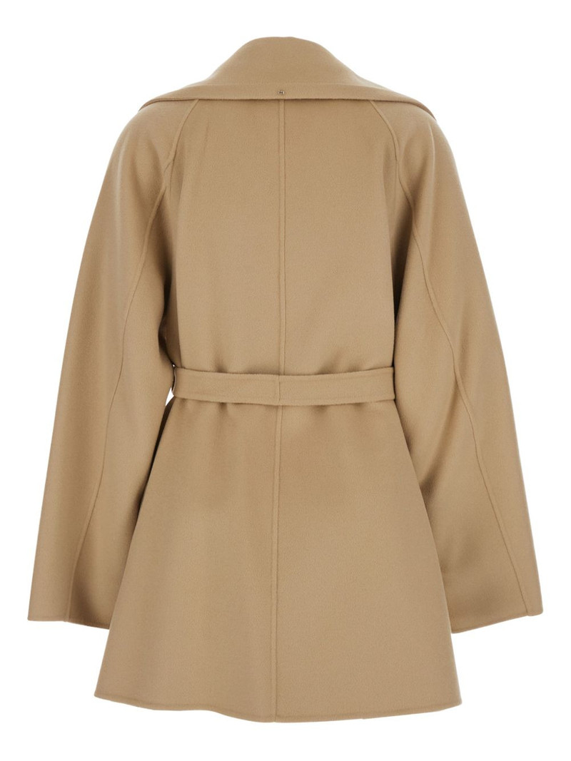 Sportmax belted virgin wool oversized coat outlook