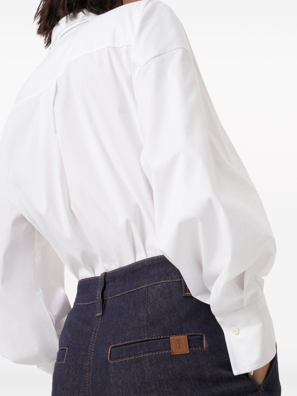 high-waist flared jeans - 5