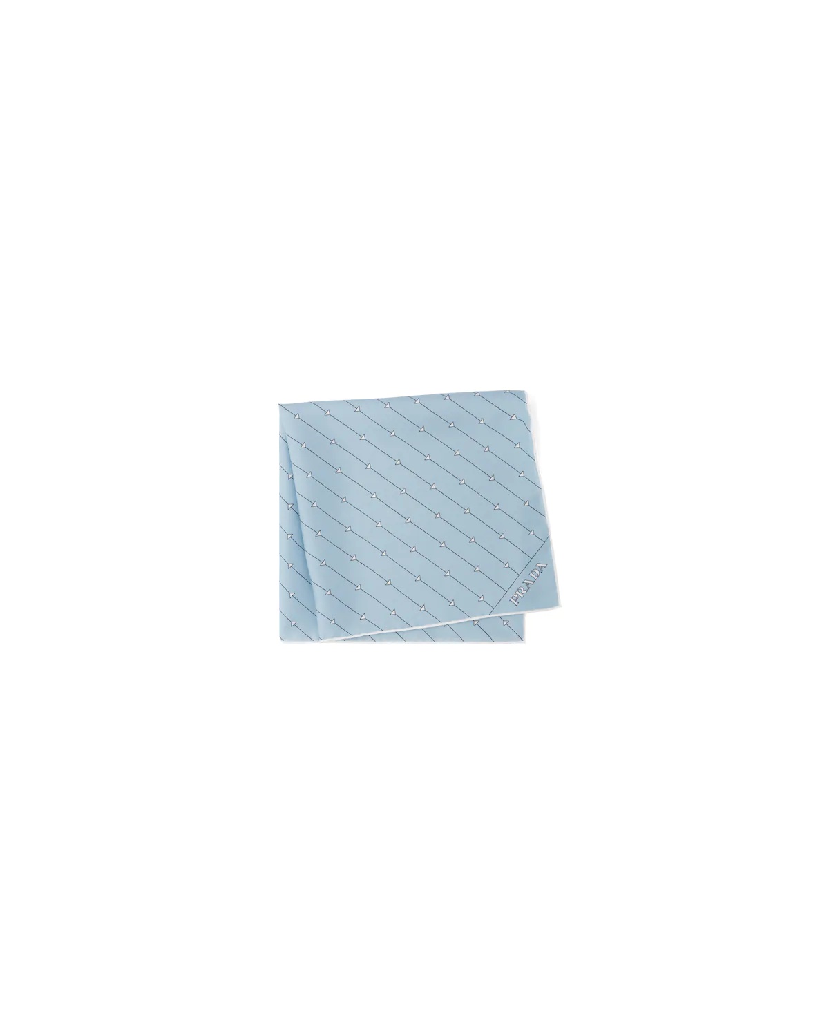 Printed twill scarf - 1