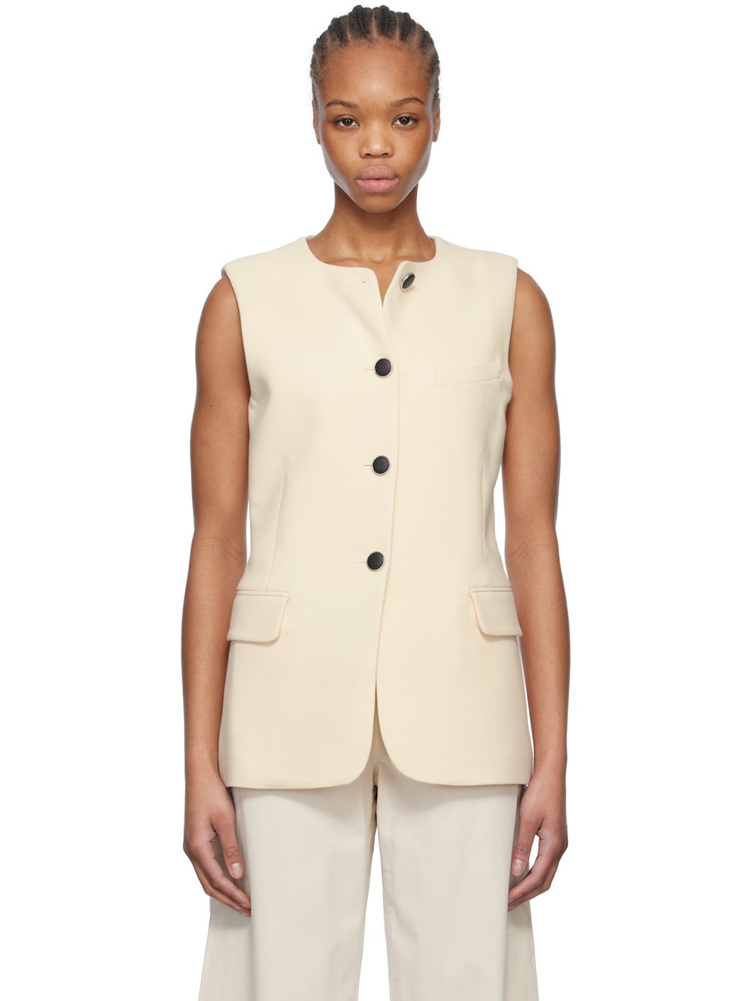 Beige Bartlet Vest - 1