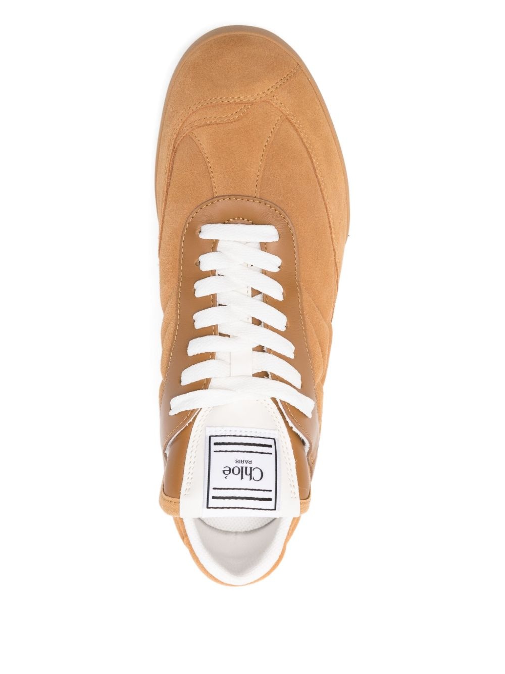 suede low-top sneakers - 4
