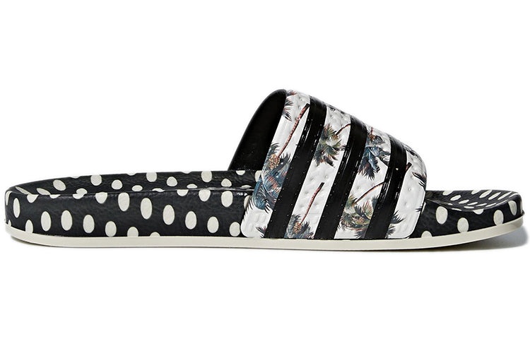 (WMNS) adidas Adilette Slide 'Black White Silver' CM8224 - 2