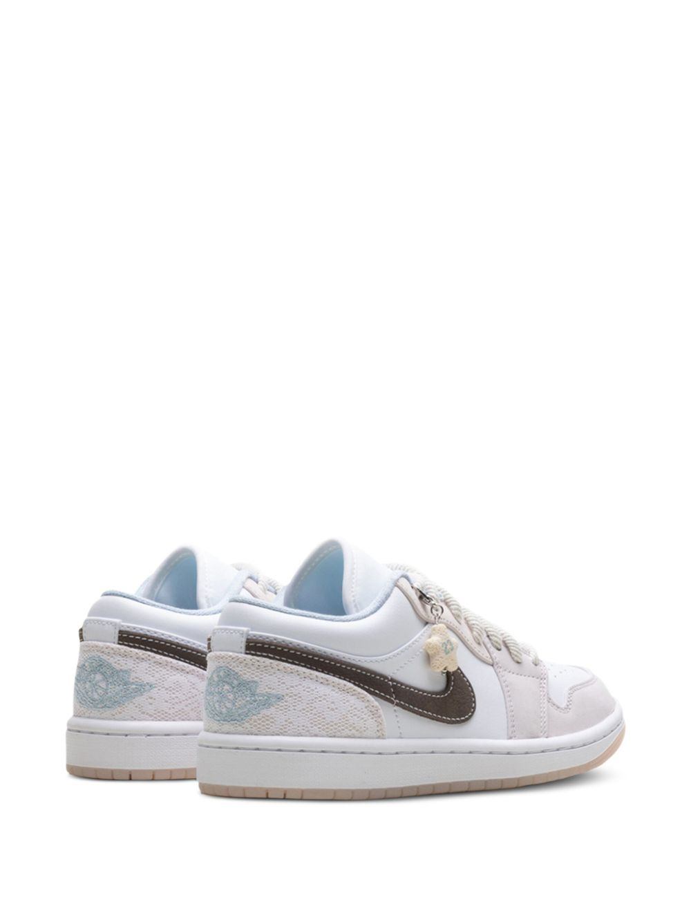 Jordan 1 Low "White/White/Light Soft Pink/Ironstone" sneakers - 3