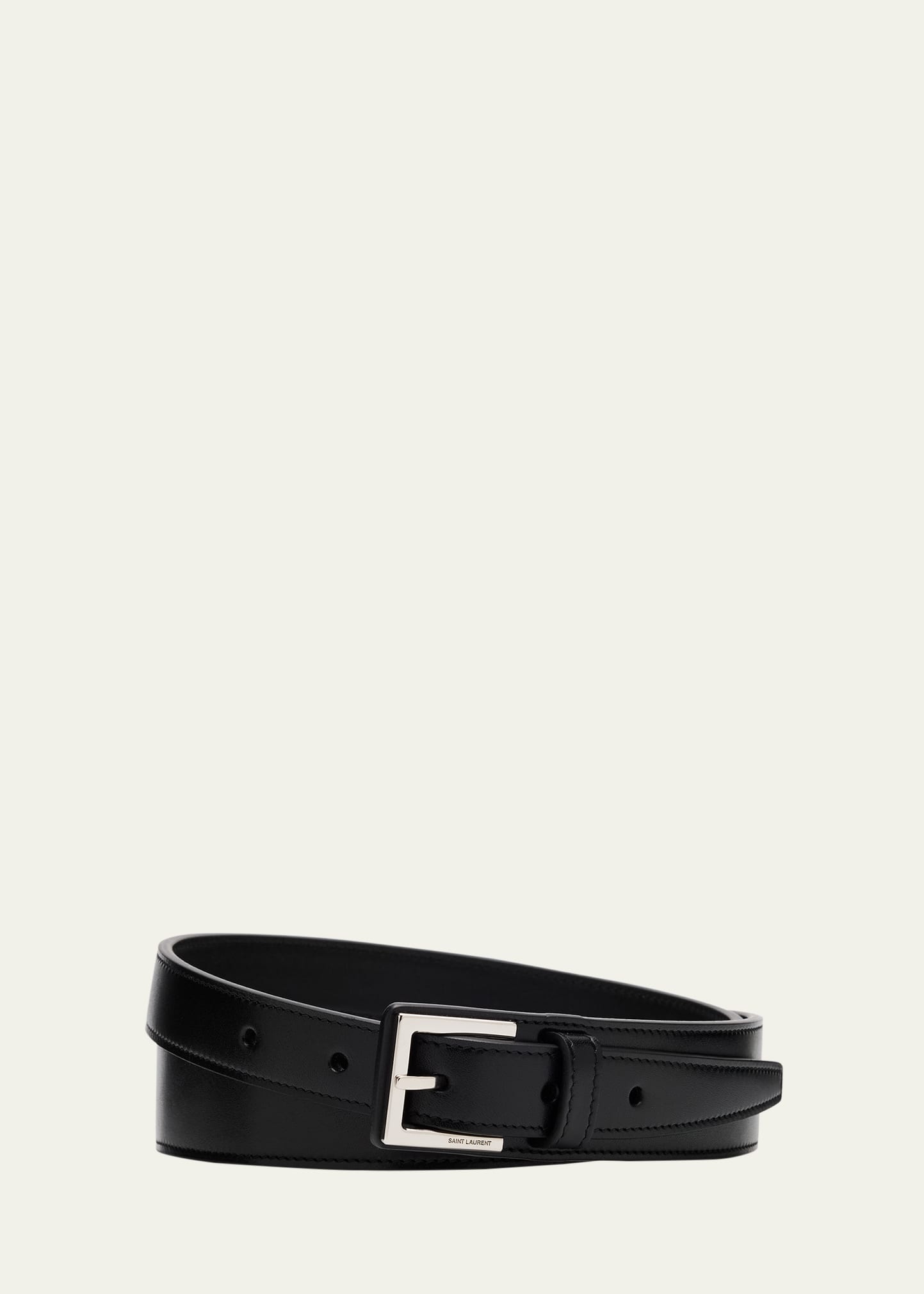 Men's Ceinture Leather Belt, 20mm - 1