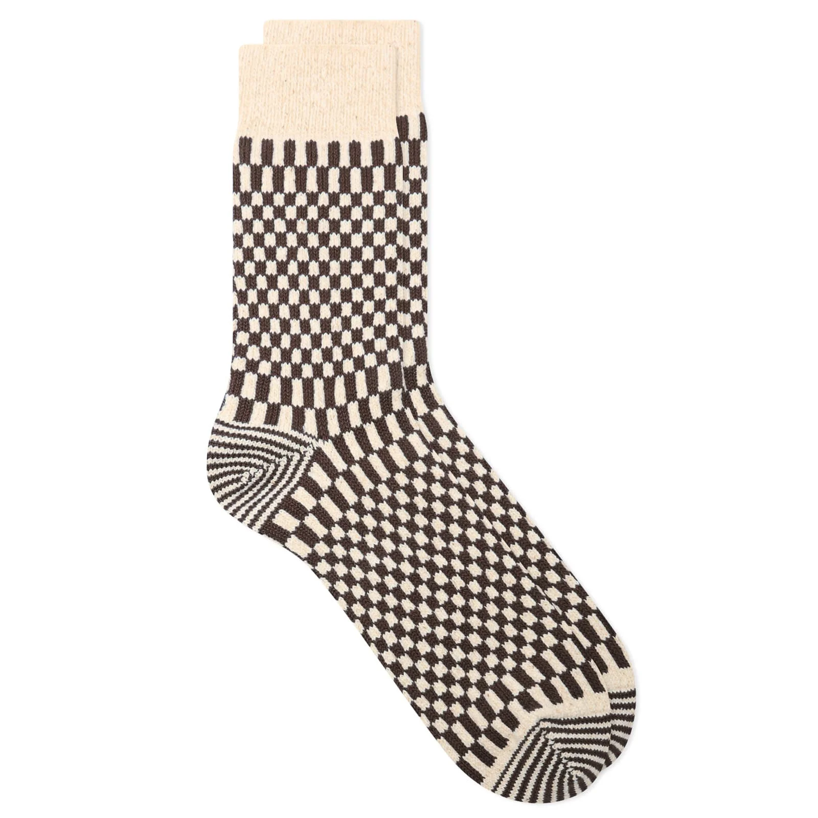 RoToTo Checkerboard Pattern Sock - 1
