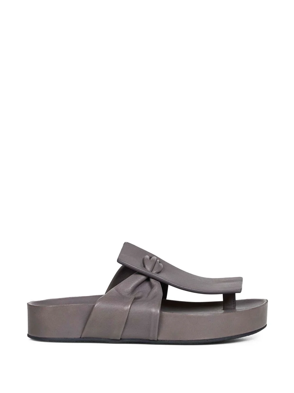 35mm Square leather sandals - 1